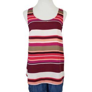 Mossimo Multicolor Stripe Racerback Tank Top szL